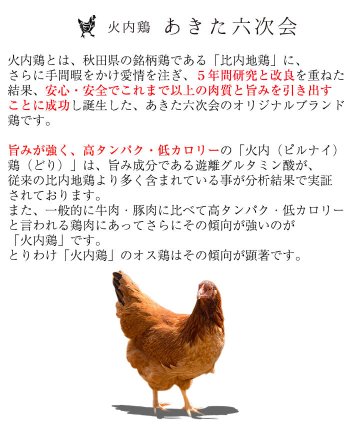 秋田比内地鶏 ぴるないハム・ウインナー 5点セット【火内鶏（ぴるないどり）】【あきた六次会】