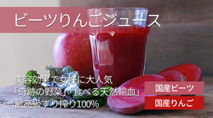 国産厳選 ビーツりんごジュース 　100g×15袋セット 冷凍 すり絞り製法 完全無添加100%ジュース ベルファーム